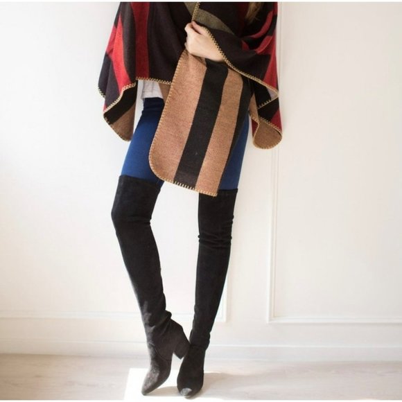 Goodnight Macaroon Shoes - GoodNight Macaroon Ellis Classic Over the Knee Vegan Suede Leather boots size 8.